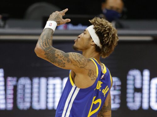 The New York Knicks interested in Kelly Oubre Jr. of the Warriors